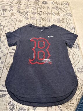 Nike Women Navy Boston Red Socks Tshirt